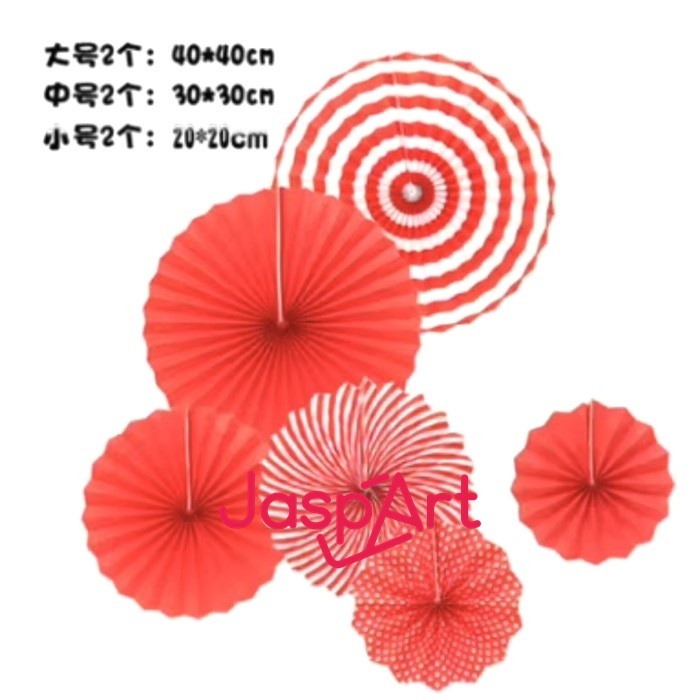 Jual PAPERFAN SET MERAH PUTIH DEKORASI AGUSTUSAN 17 AGUSTUS HUT RI ...