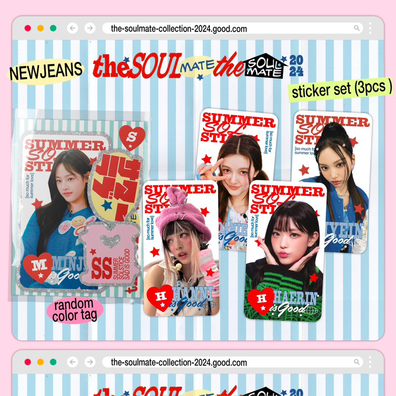 Jual NEWJEANS sticker set id photo - the SOULmate | Shopee Indonesia