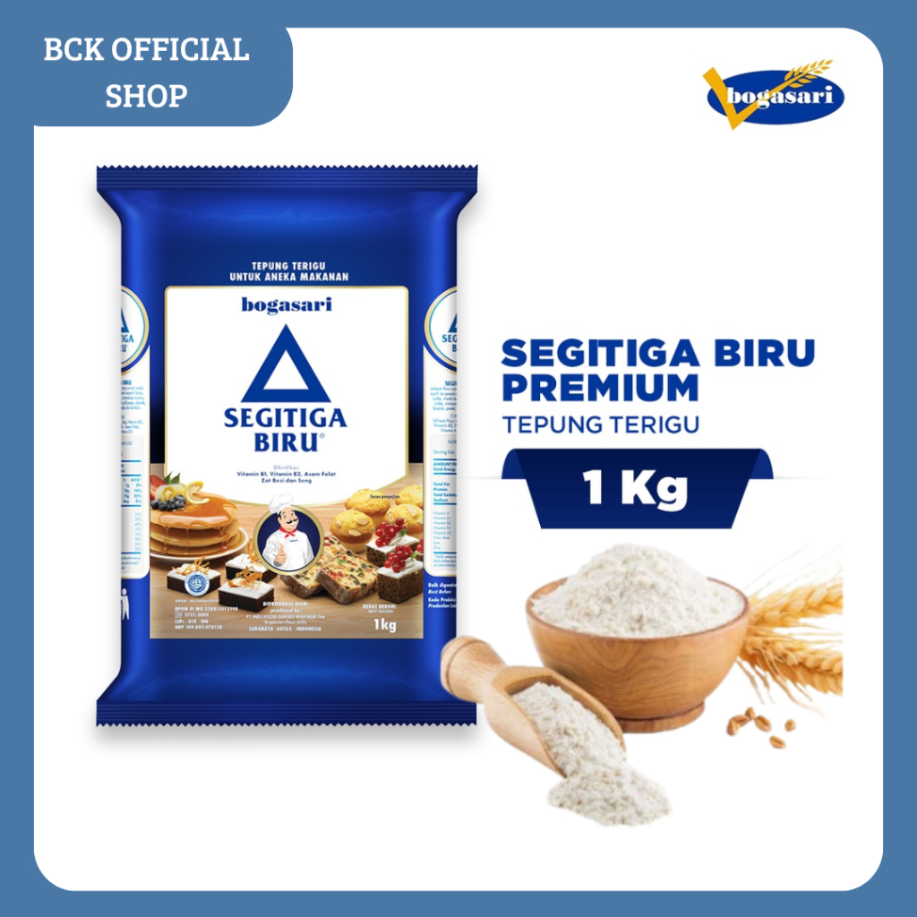 Jual Tepung Terigu Segitiga Biru 1 Kg | Shopee Indonesia