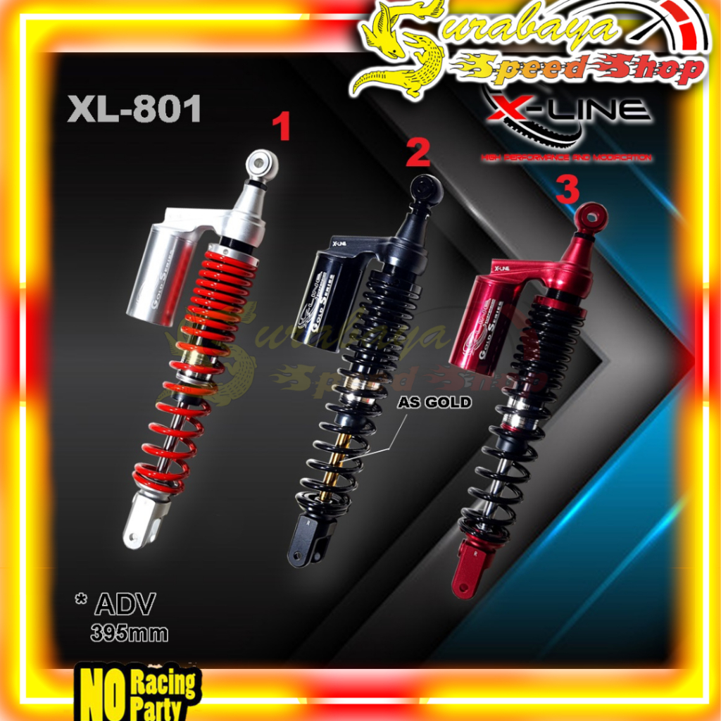 Jual X Line Shockbreaker Shock Shok Suspensi Belakang Tipe 801 Tabung ...