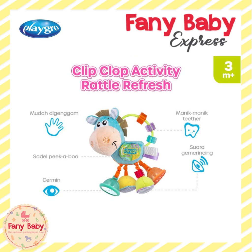 Jual PLAYGRO CLIP CLOP ACTIVITY RATTLE Shopee Indonesia