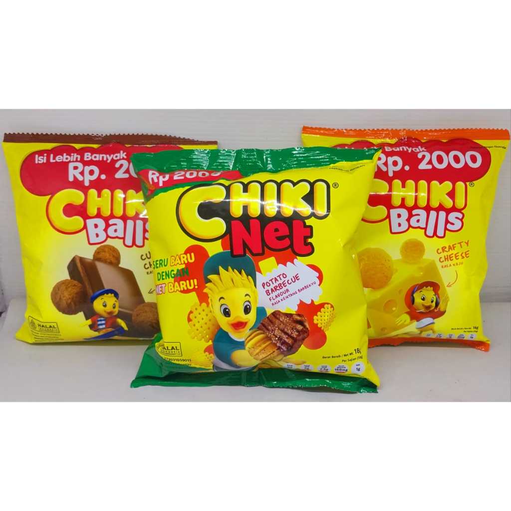 Jual Jajanan Chiki/Snack Chiki Balls Keju dan Coklat & Chiki Nett BBQ ...