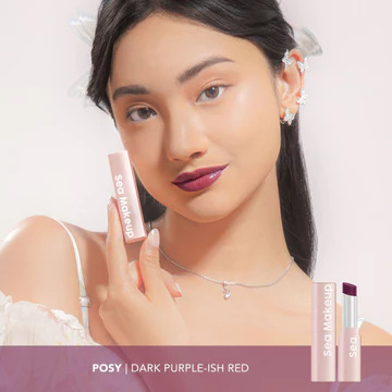 SPECIAL PRICE Sea Makeup Tinted Lip Balm – Melembapkan Cover Bibir Gelap Ringan Tahan 24 Jam