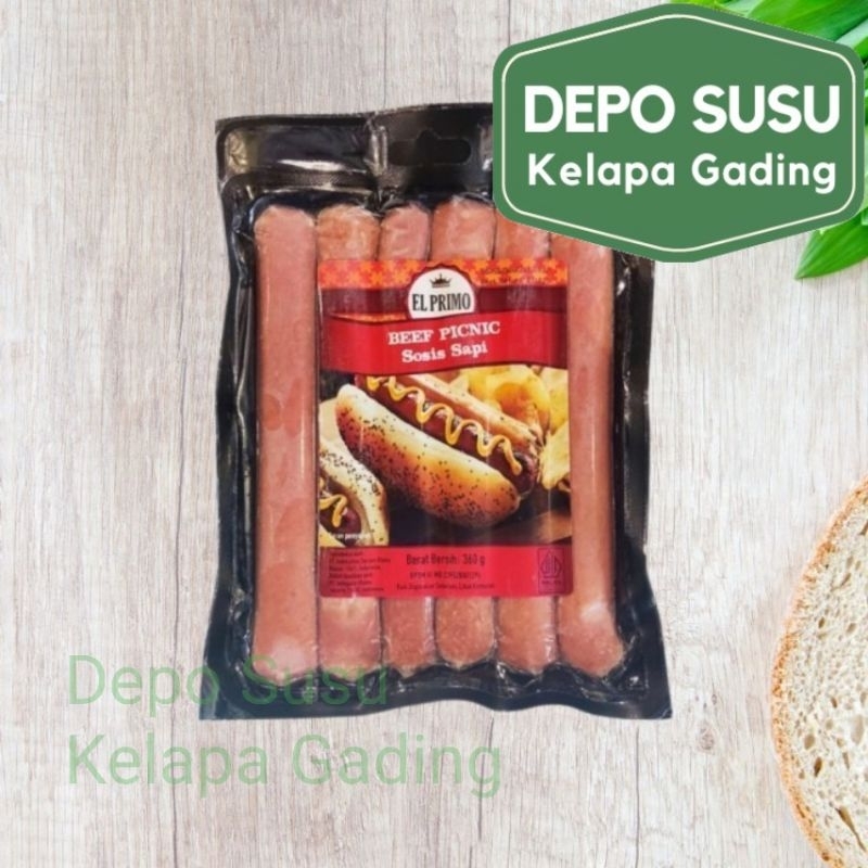 Jual RB El Primo 500gr Beef Cheese Bratwurst Pastrami Pre Sliced Daging ...