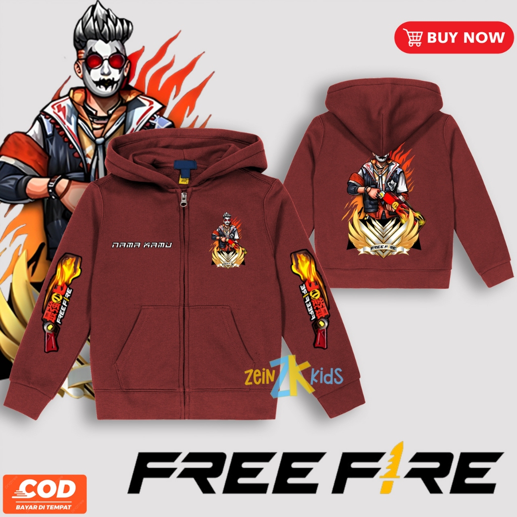 Jaket hoodie free fire outlet