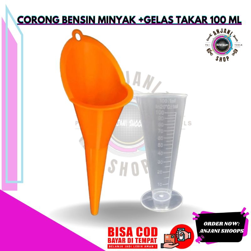 Jual terlaris Corong Oli Motor panjang minyak air radiator Bensin solar ...