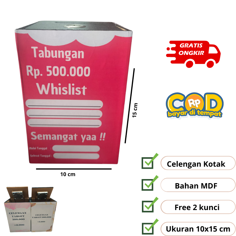 Jual Celengan Target Ribu Celengan Target Murah Celengan Target