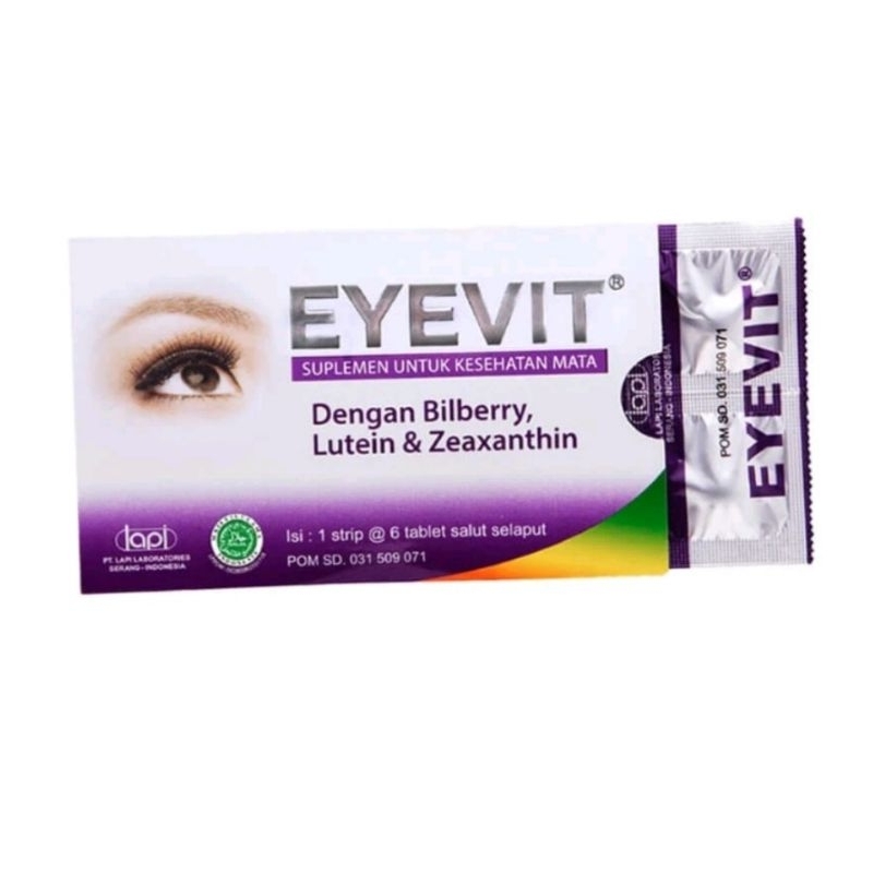 Jual EYEVIT 6tablet/strip-vitamin mata | Shopee Indonesia