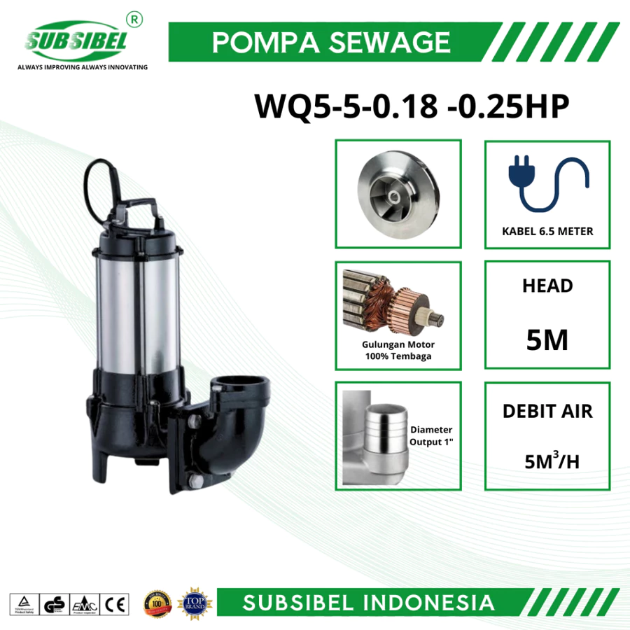Subsibel Indonesia Pompa Air Sewage Pump Subsibel Indonesia Pompa Air Sewage Pump