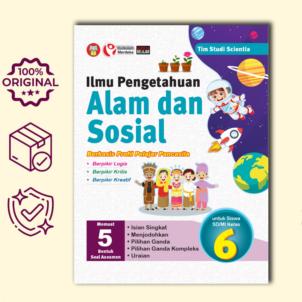 Jual Buku Ilmu Pengetahuan Alam dan Sosial SD Kelas 6 Kurikulum Merdeka ...