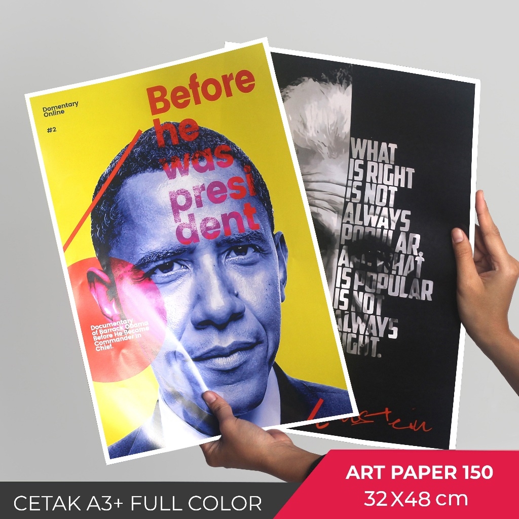 Jual Cetak A X Cm Art Paper Gsm Full Color Custom