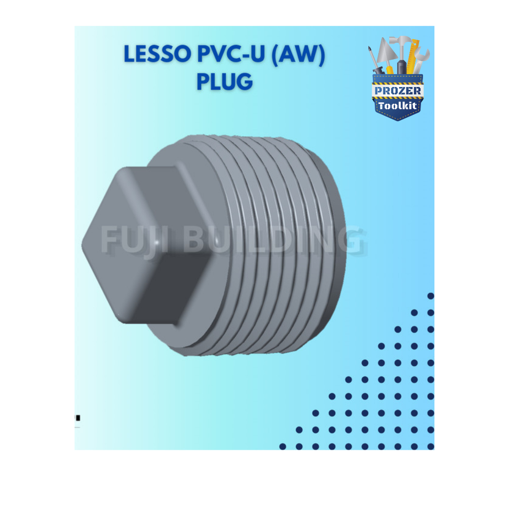 Jual Lesso Fitting Pipa PVC-U AW Plug Dop Drat Luar | Shopee Indonesia
