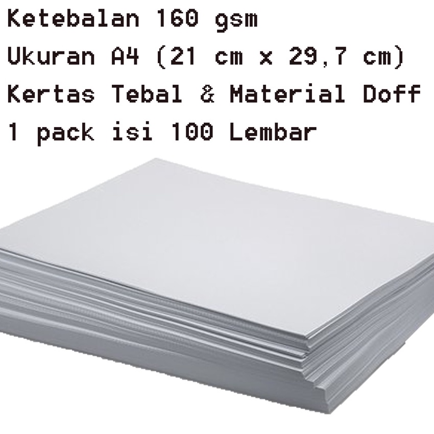 Jual Cashback Kertas Brief Card BC PUTIH A4 isi 1 lembar Kertas Brief