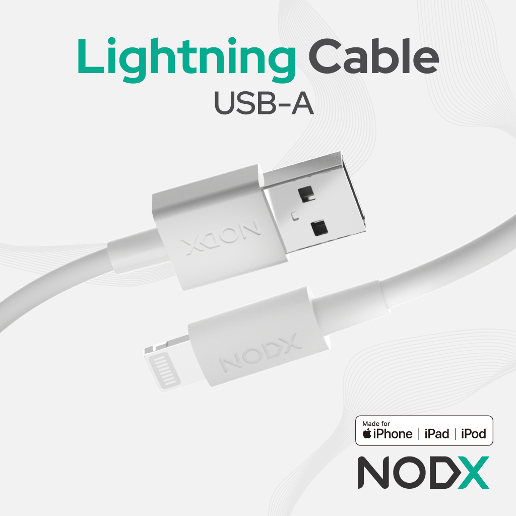 Jual NODX Kabel USB-A to Lightning Fast Charging (MFi) Shopee