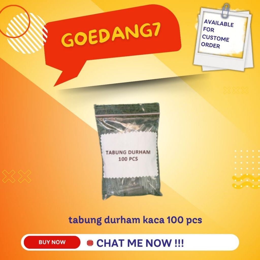 Jual tabung durham kaca 100 pcs | Shopee Indonesia