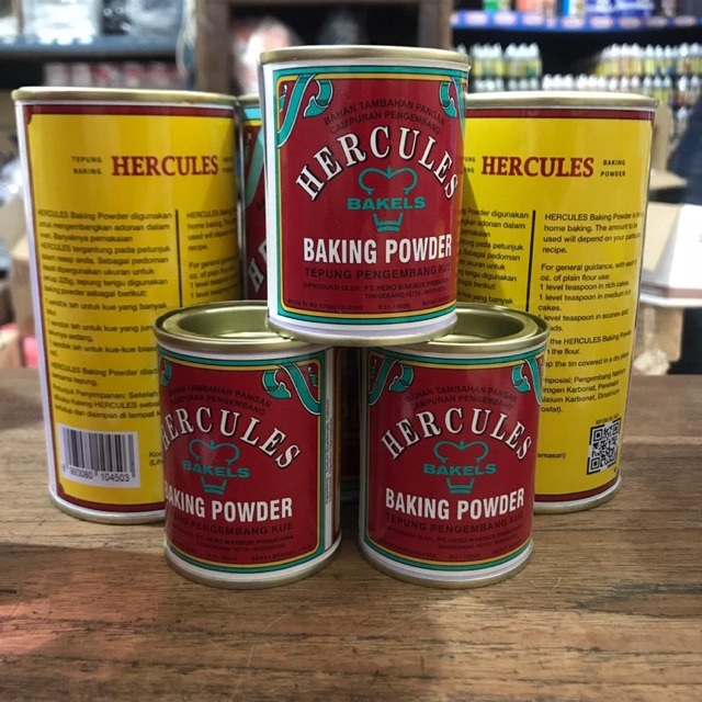 Jual Baking Powder Double Acting Hercules 110gr | Shopee Indonesia