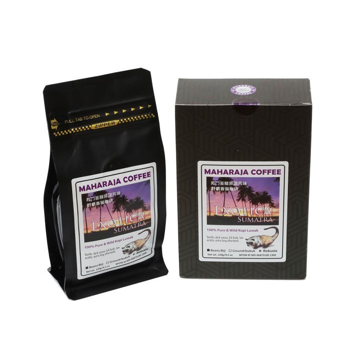 Jual Maharaja Kopi Luwak Wild Robusta Exotica 120g | Shopee Indonesia