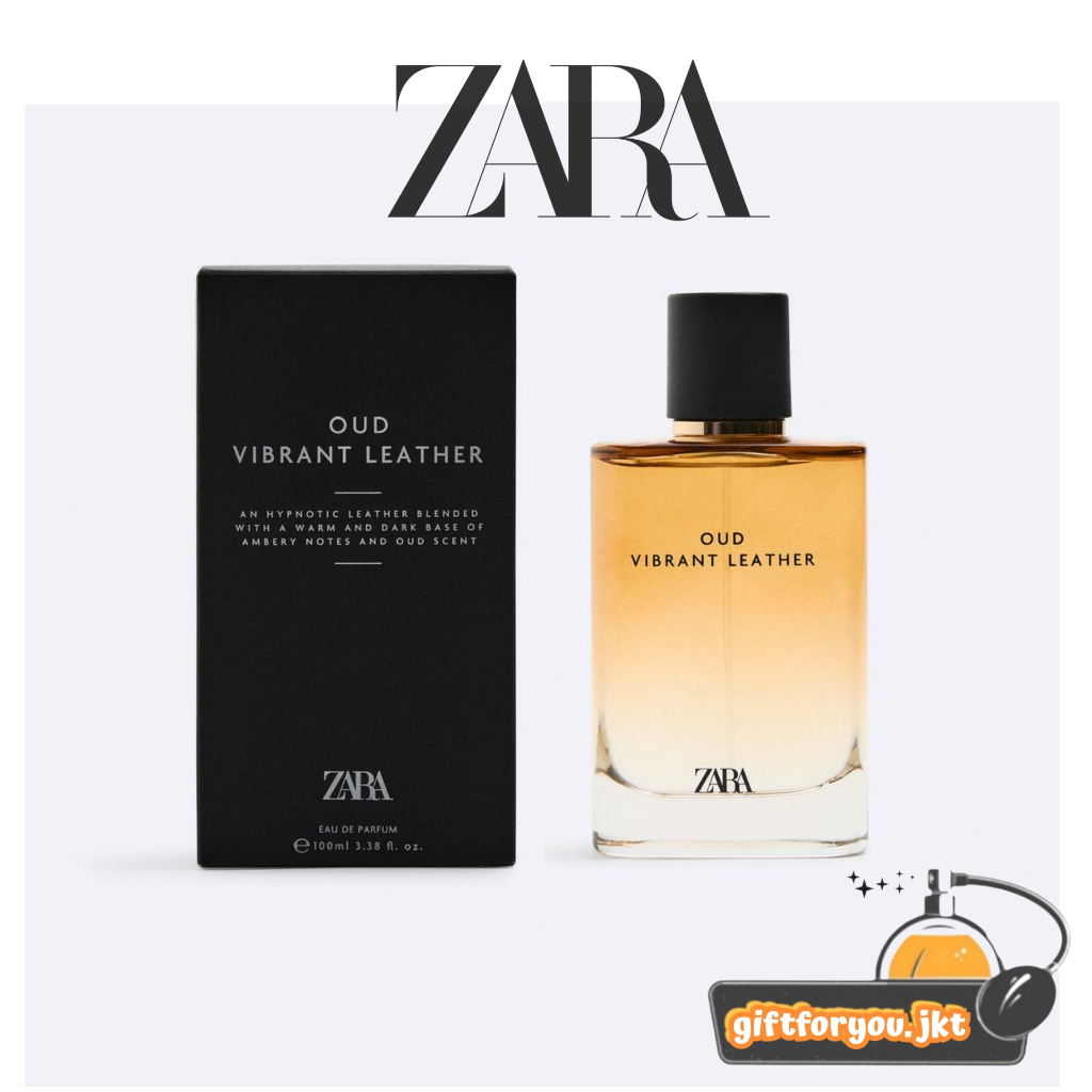 Parfum Vibrant Leather Oud Zara Man 60 100 ml EDP Eau De Parfum Elixir  Extreme VL Oud Pria Cowok Laki Laki Original Minyak Wangi Body Fragrance