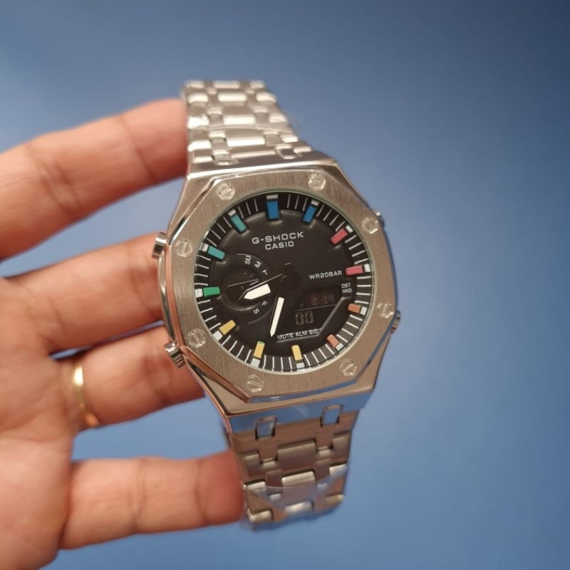 Jual Jam tangan Sporty CASIO G-SHOCK GM 2100 GM2100 Stainless