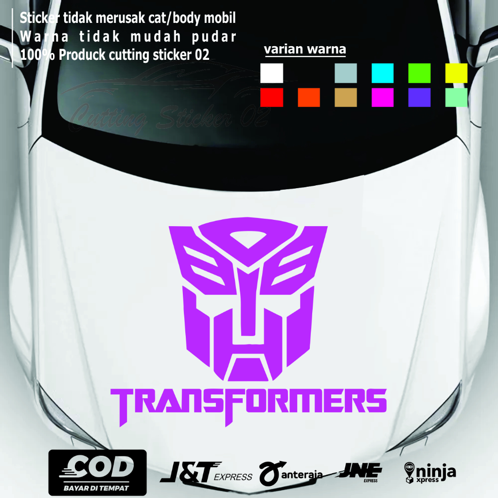 Jual STICKER KAP MOBIL STICKER OUTOBOT STICKER TRANSFORMERS KAP MOBIL ...