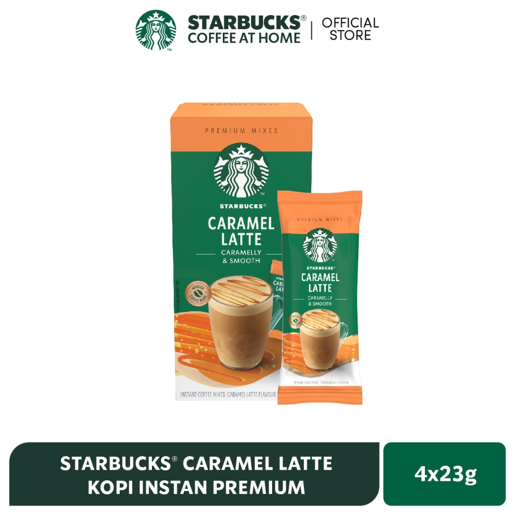 Jual STARBUCKS® Caramel Latte Kopi Instan Premium 23g x 4pcs | Shopee ...