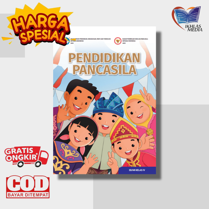 Jual Buku Pendidikan Pancasila Kelas 4 SD/MI Kurikulum Merdeka | Shopee ...