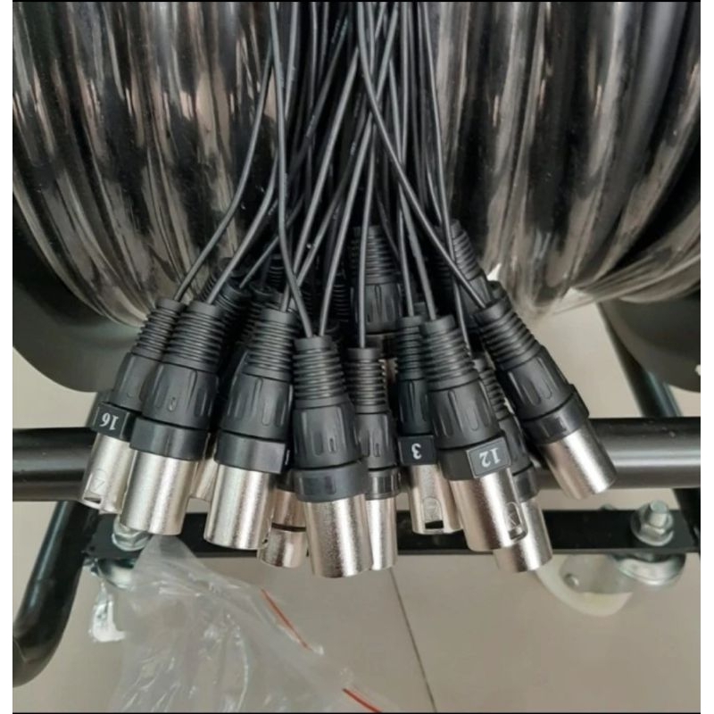 Jual Kabel Snake 32 Channel 24 input 8 Output + Roda Original 50 Meter ...