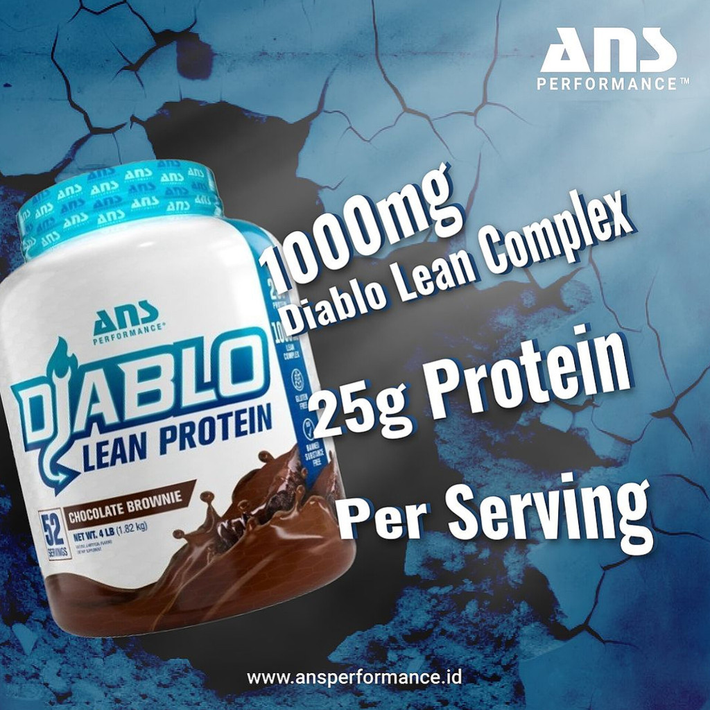 Jual ANS DIABLO Lean Protein 4 Lbs 1,8 Kg BPOM HALAL 4LB Hydrolyzed ...