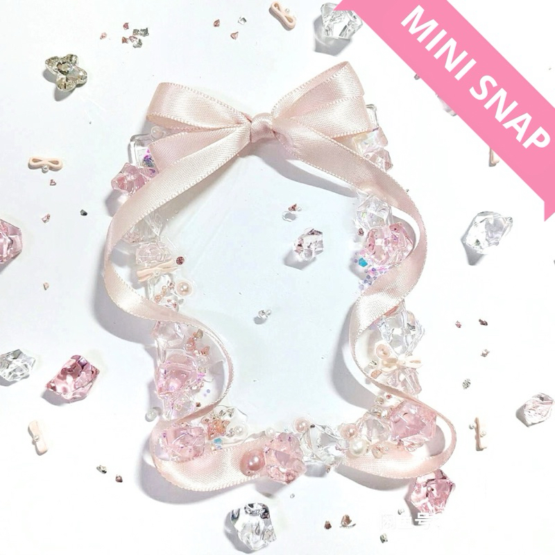 Jual MINI SNAP PHOTOCARD HOLDER PINK CUTE RIBBON Shopee Indonesia