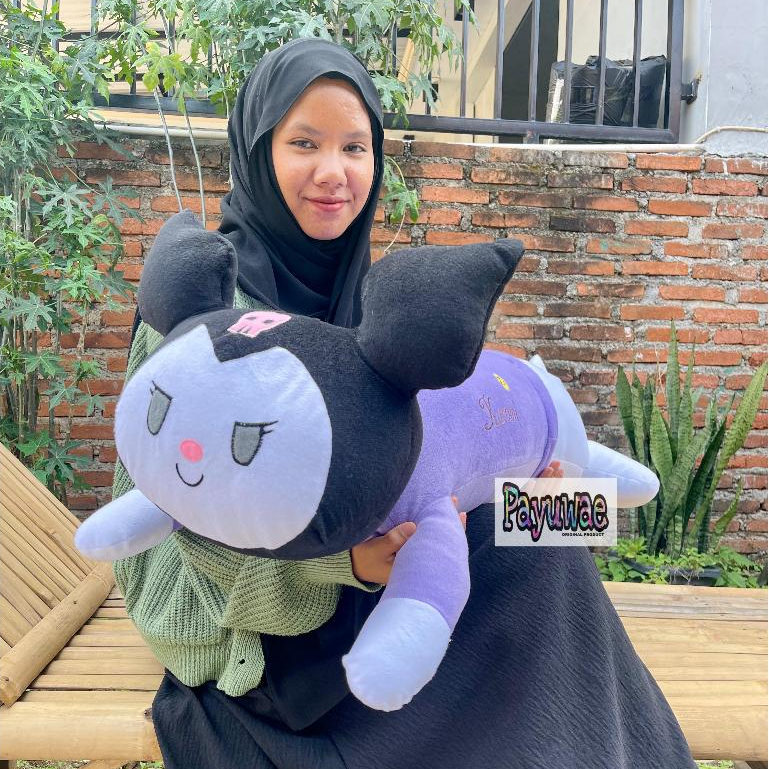 Jual GULING BONEKA KARAKTER KUROMI PANJANG 90CM JUMBO BESAR KAIN HALUS ...
