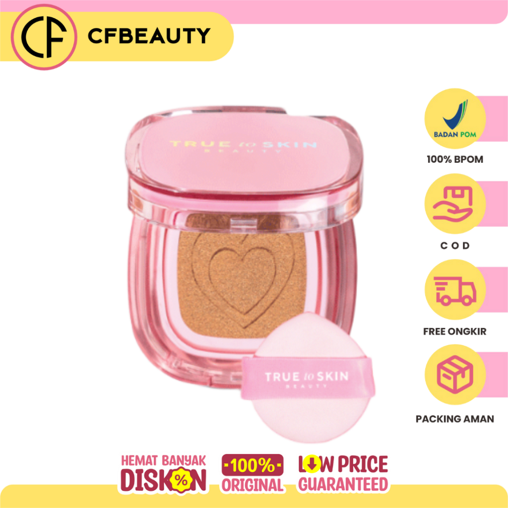 Jual True to Skin - Skinlike Porefecting Cushion SPF 35 PA++++ Medium ...