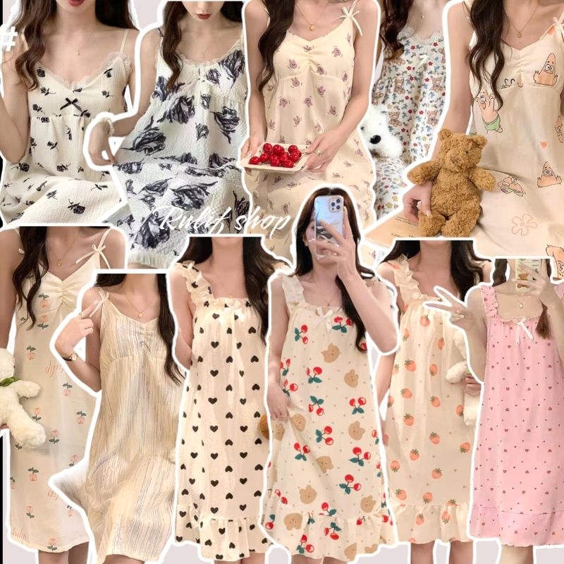 Jual RULIF Daster Tali Tanktop Wanita Katun Impor /Dress Santai Wanita ...