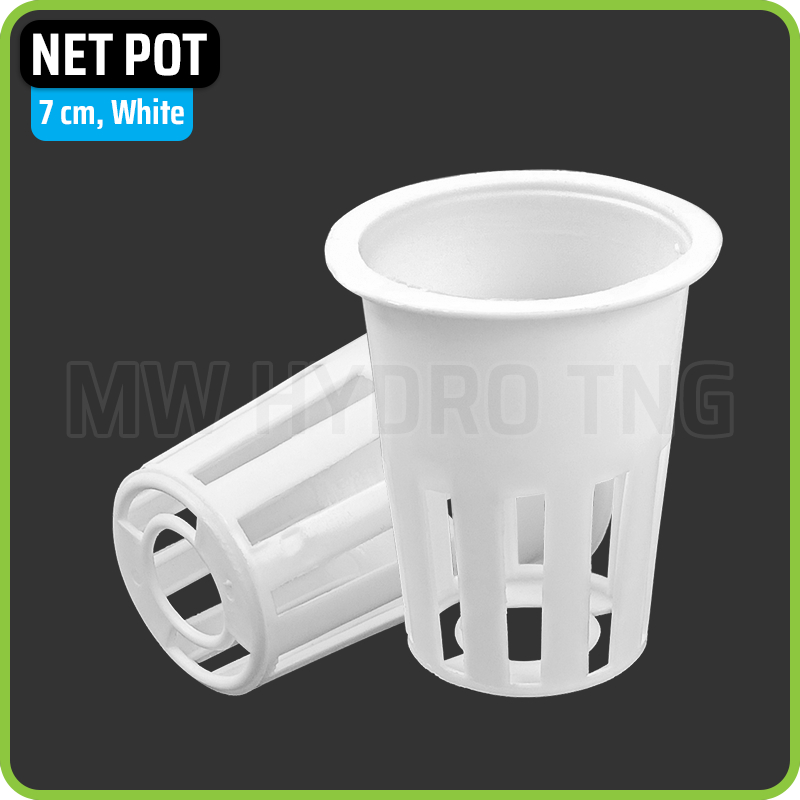 Jual Netpot Hidroponik - Hydroponic Net Pot, 7 cm, Putih | Shopee Indonesia