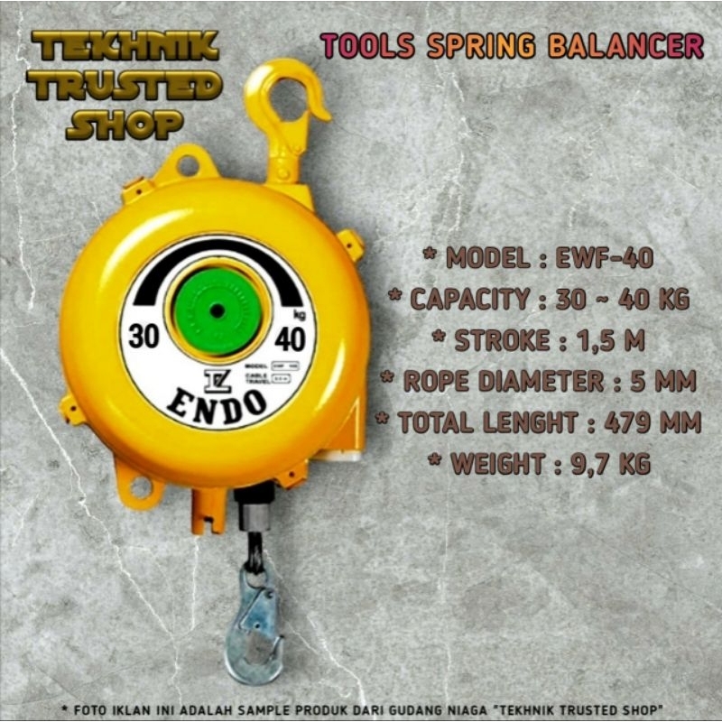 Jual Spring balancer tools 30 - 40 kg pegas gantungan perkakas dll ...