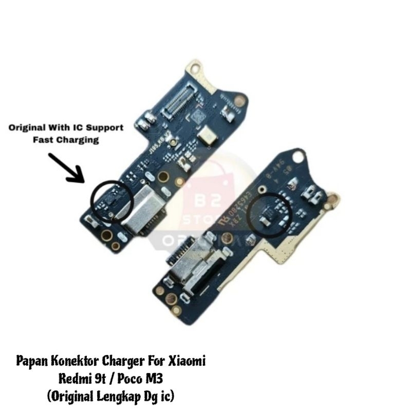 Connecteur De Charge Micro Pour Carte Mère Xiaomi Redmi Note 9T Et Poco M3 - Pièce De Rechange