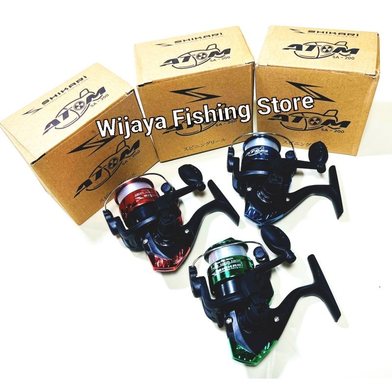 Jual Reel Pancing Shikari Atom SA - 200 GRATIS SENAR | Shopee Indonesia