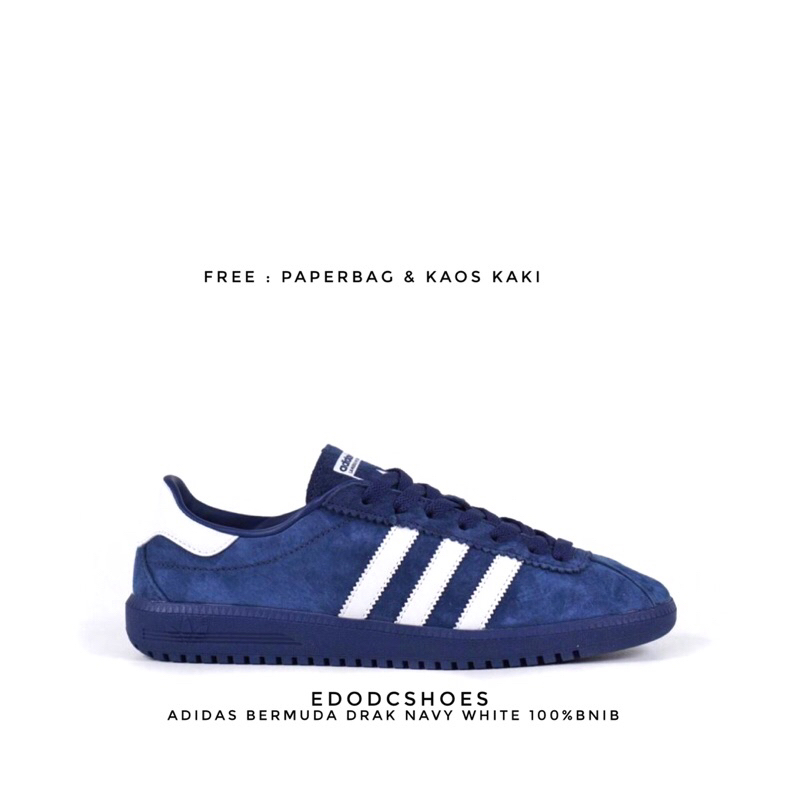 Sepatu adidas Bermuda Drak navy white 100 Bnib