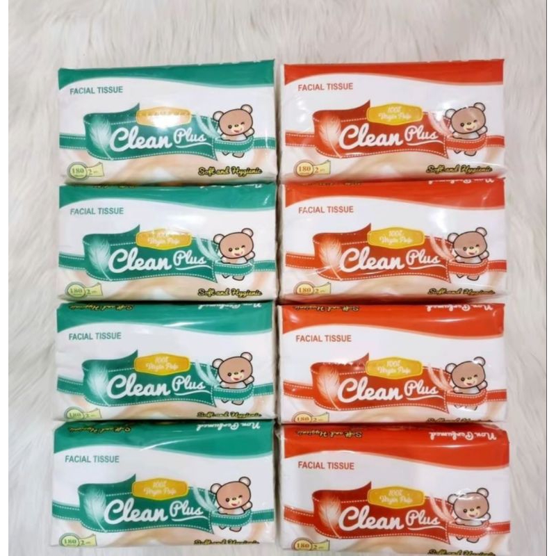 Jual Tissue clean plus 180 sheet paket 8 pcs | Shopee Indonesia