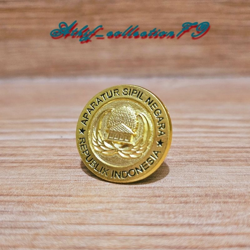 Jual Pin Korpri ASN Bahan Logam Cor Pin Asn RI Bulat Magnet | Shopee ...