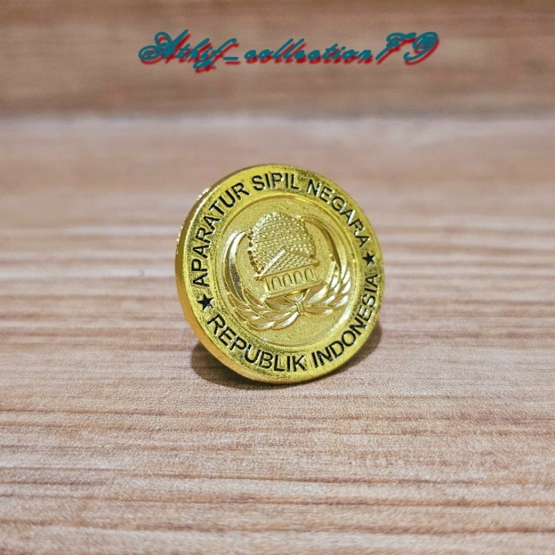 Jual Pin Korpri ASN Bahan Logam Cor Pin Asn RI Bulat Magnet | Shopee ...