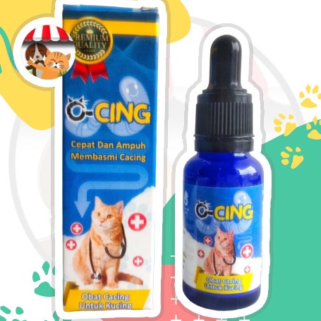 Jual Berkualitas OCING 2ml Obat Cacing Kucing Tetes Ocing O Cing Ampuh