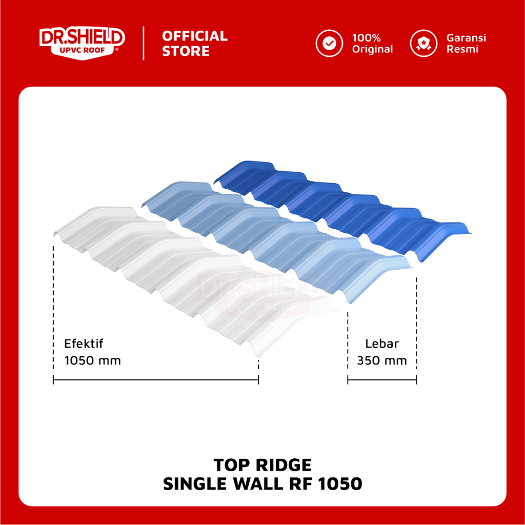 Jual DR.SHIELD - Top Ridge SW RF 1050 - tipe segitiga (Nok / Wuwung ...