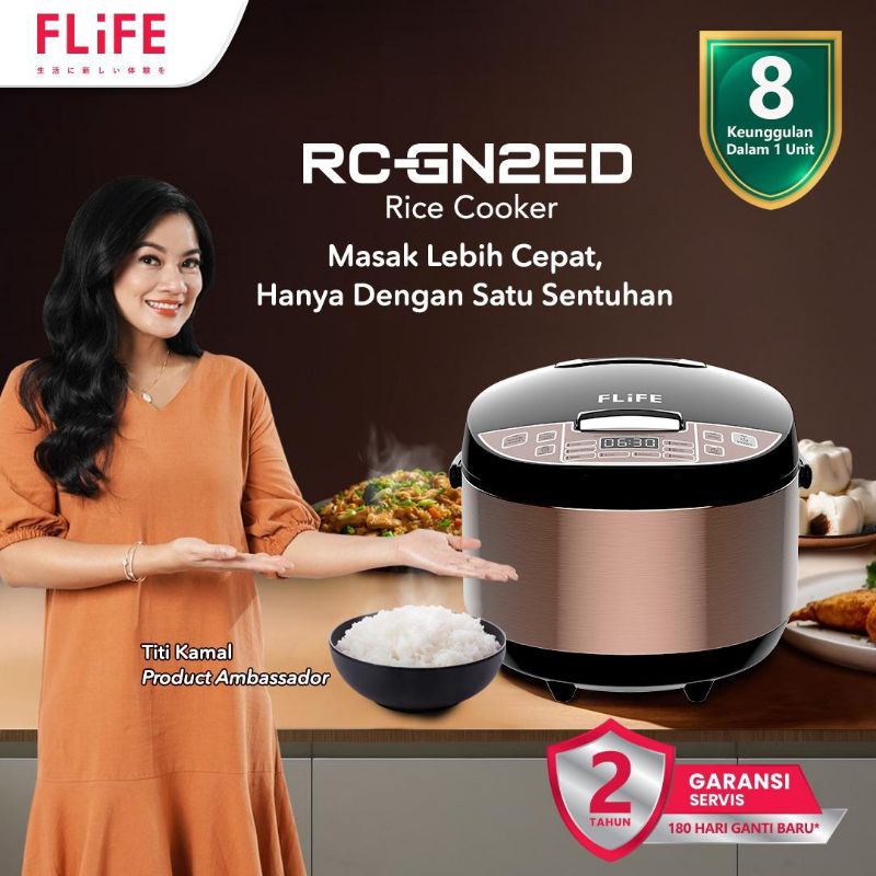 Jual RICE COOKER RC-GN2ED FLIFE | Shopee Indonesia