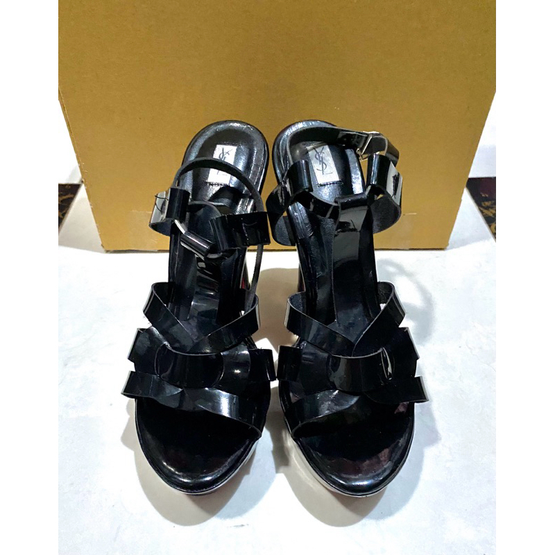 Jual Heels Premium YSL Hitam (Hak 12cm) | Shopee Indonesia