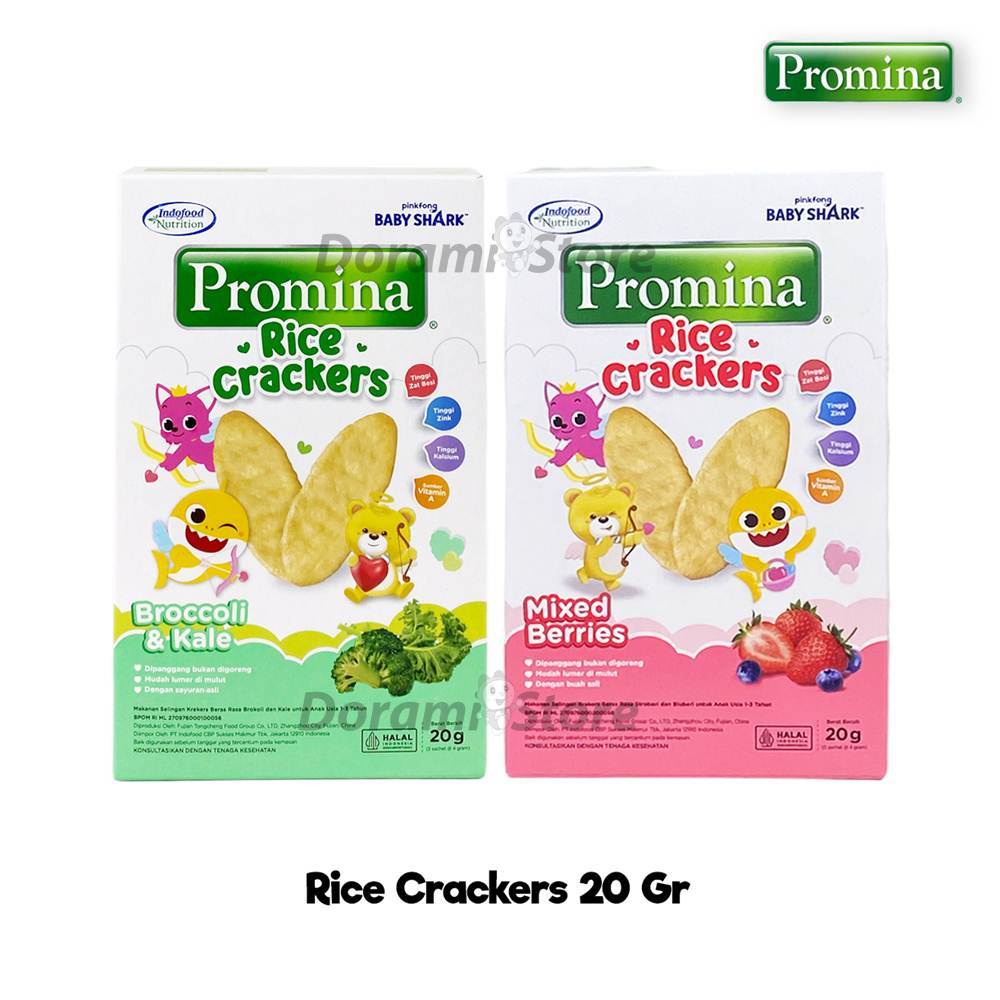 Jual Promina Rice Crackers 20gr / Biskuit Cemilan Bayi MPASI | Shopee ...
