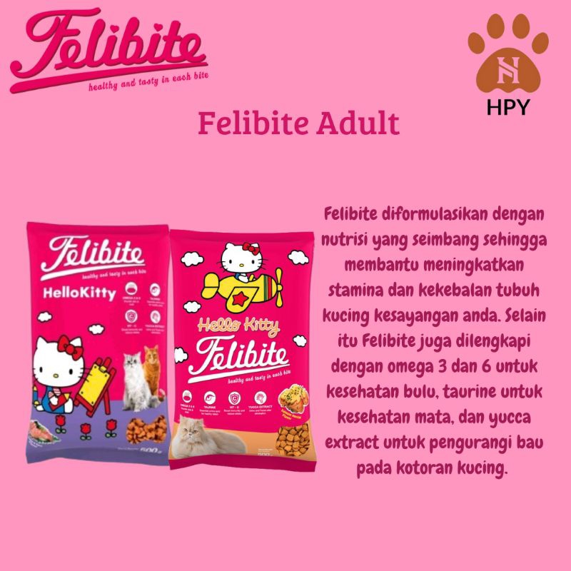 Jual Felibite Cat Adult 20kg Dry Cat Food Makanan Kucing Dewasa ...