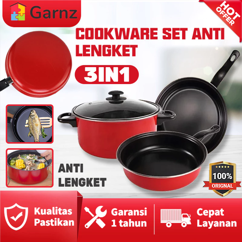 Panci Set 3 IN 1 Anti Lengket