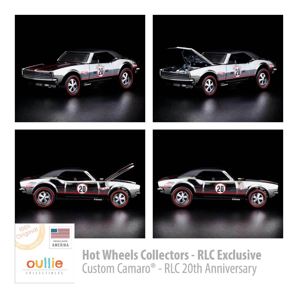 Hot Wheels RLC EXCLUSIVE CUSTOM CAMARO - RLC 20th ANNIVERSARY online - CHASE VARIANT