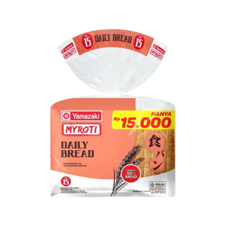 Jual MyRoti Roti Tawar Funwari Gandum / My Roti Tabur Gula / Kupas ...