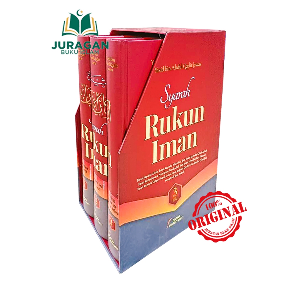 Jual ORIGINAL BUKU Syarah Rukun Iman 3 Jilid Lengkap Plus Box Exclusive ...